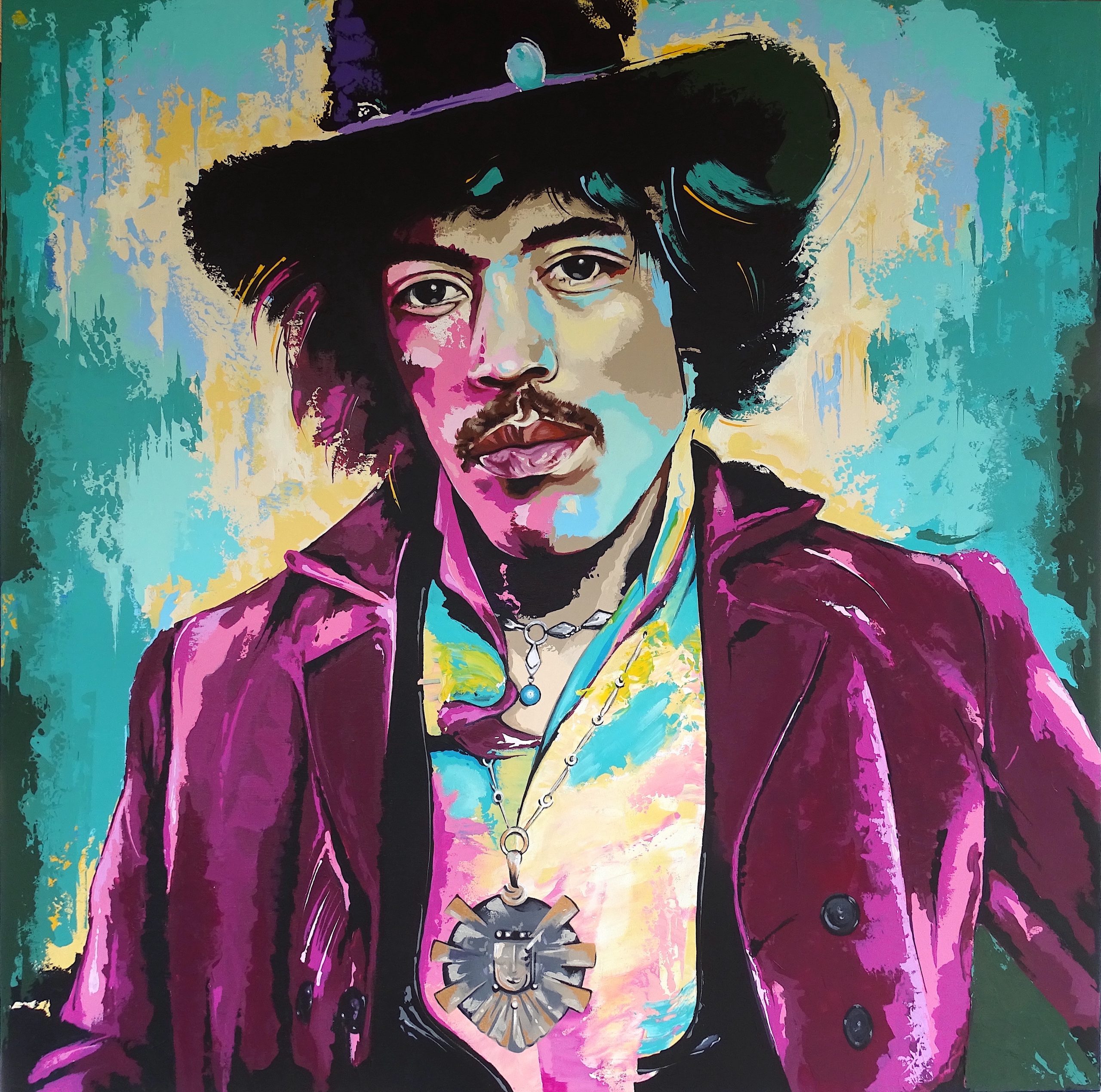 Outlets painting jimi hendrix