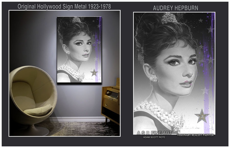 Audrey Hepburn Hollywood Sign