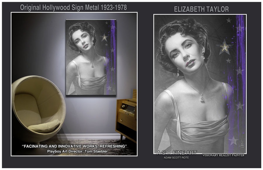 Elizabeth Taylor Hollywood Sign