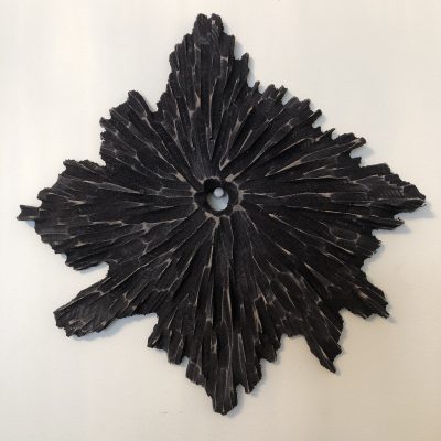 Black Star - 3D wood sculpture