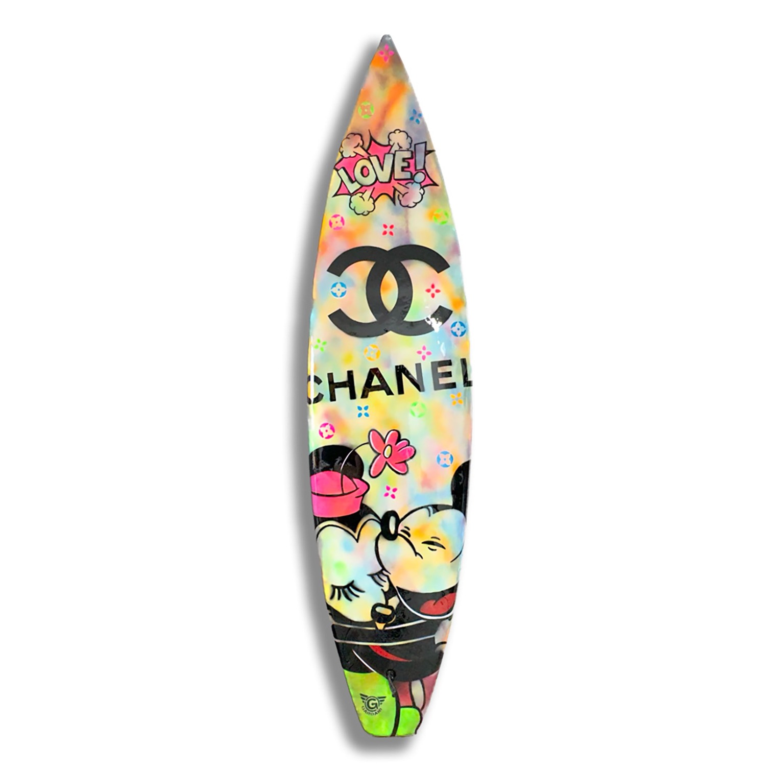 Chanel Surfboard 3 Art Print by Arteve Gallery - Fy