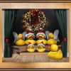 Duck the Halls with a gold frame