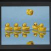 Ducks in a Row with a black frame