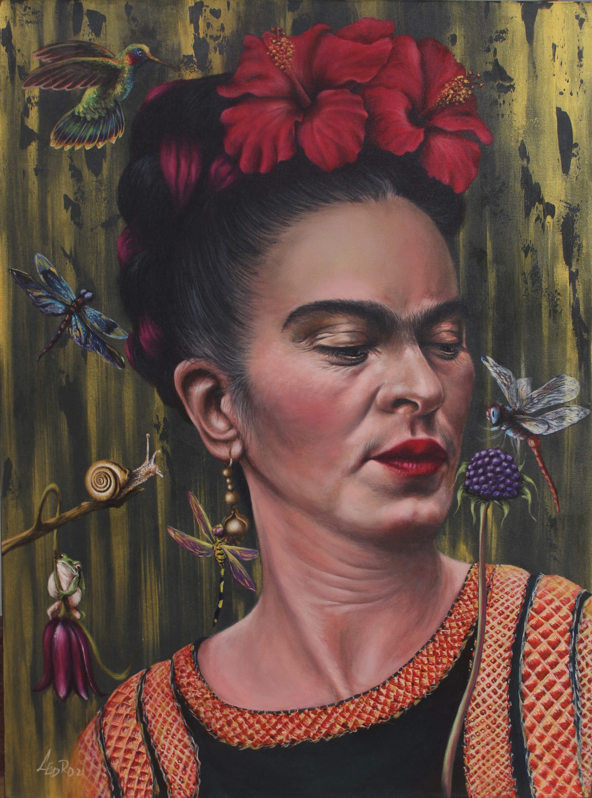 Frida in the Garden of Dragonflies