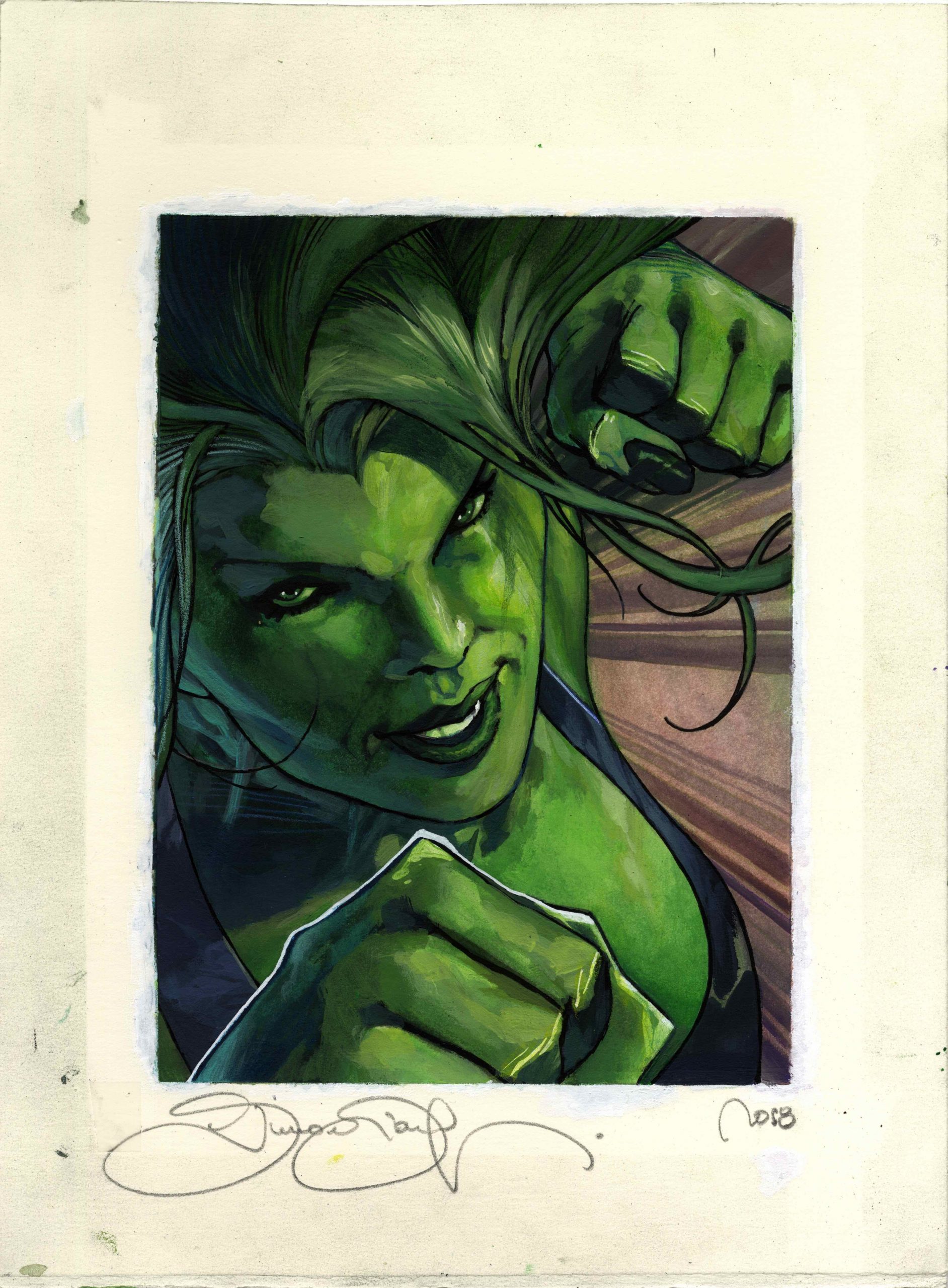 She Hulk - Original 2018 Marvel Masterpieces Upper Deck