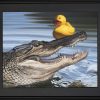 Sitting Duck with a black frame