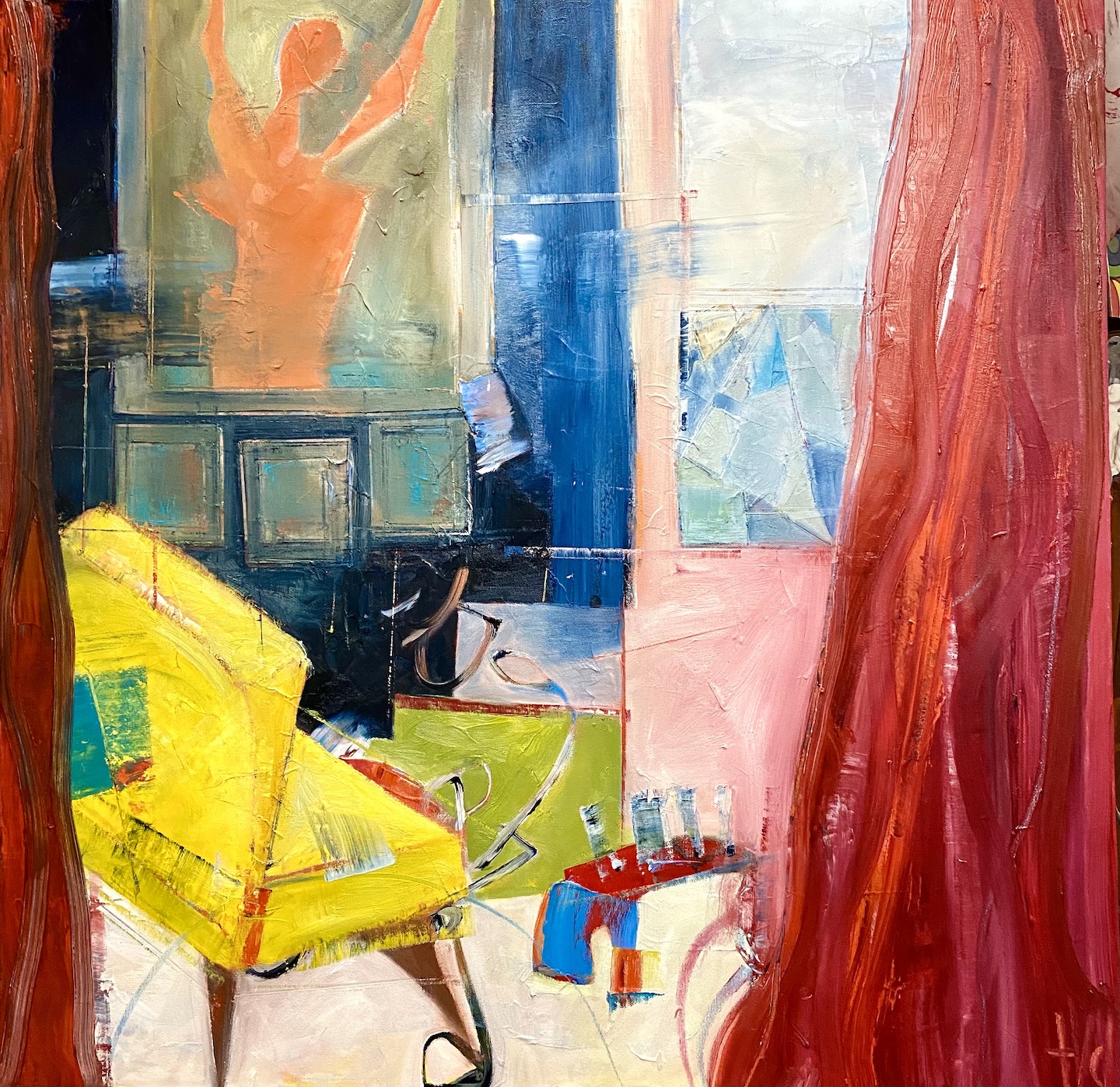 Red Curtains (Yellow Chair)