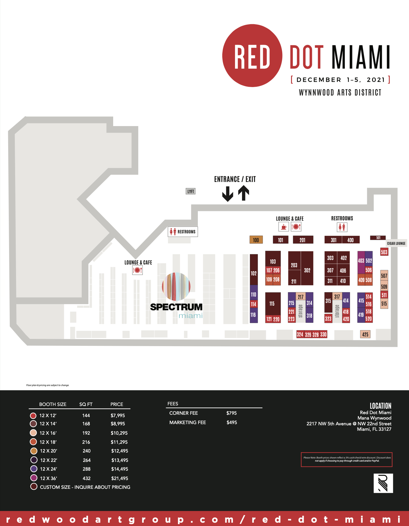 Red Dot Miami Booth Packages